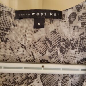 West Kei Snake Print Top